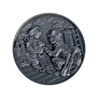 The Shepherdess and the Chimney Sweep (silver finish) - Hans Christian Andersen